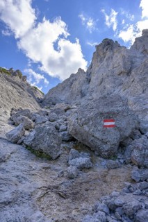 Steep ascent in the Gsengscharte