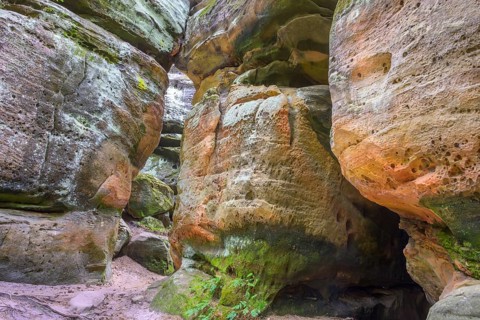 Sandstone rocks of