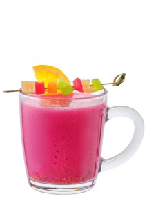 Spicy hot drink made of pitahaya with orange flavour