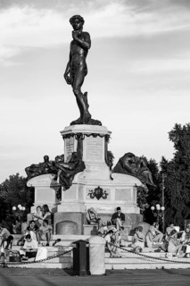 Bronze statue of David at Piazzale Michelangelo