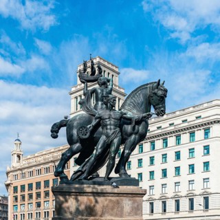 Plaza de Catalunya in Barcelona