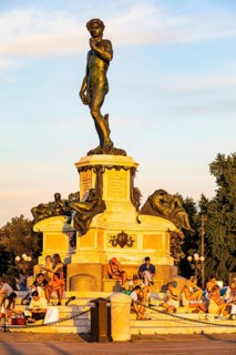 Bronze statue of David at Piazzale Michelangelo