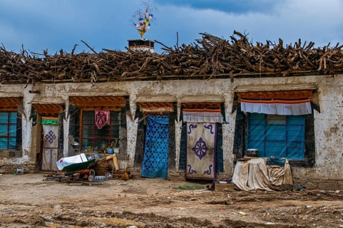 Traditional tibetan house in the kingdom of Guge