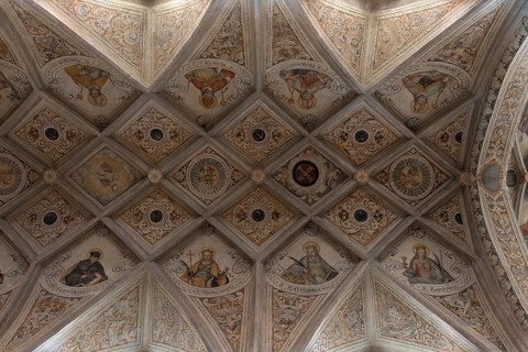 Ceiling vault of the monastery church St. Lambert