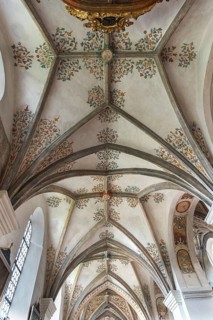 Vault in the side aisle of the monastery church of St. Lambert