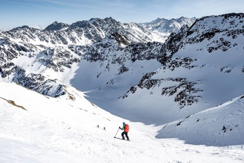 Ski tourers on the Sulzkogel