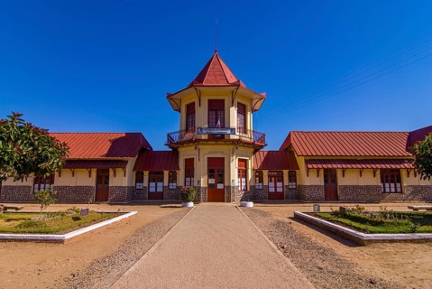 Colonial houses in the center of Antsirabe