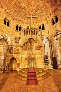 Interior view of the Church of the Holy Sepulchre