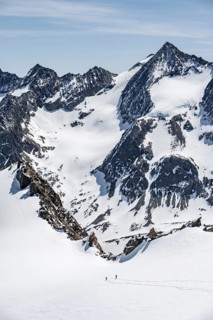 Ski tourers at the Turmscharte