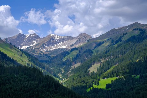 Knittelkarspitze from Brand near Berwang