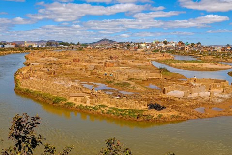 Brick production in Antananarivo