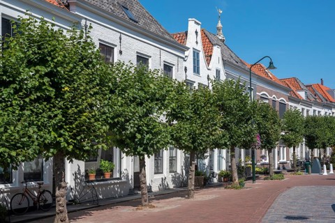 Historic house facades in Poststraat