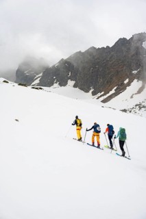 Ski tourers in winter