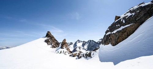 Ski tourers at the Turmscharte