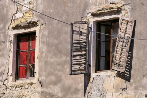 Broken shutters