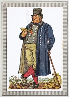 Traditional costumes in Germany in the 19th century