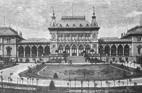 The spa hotel in Bad Elster in 1880