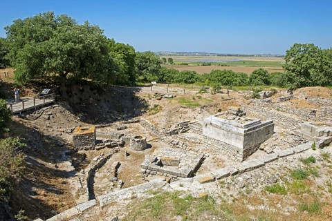 The Altar Square in the Ancient Site of Troy