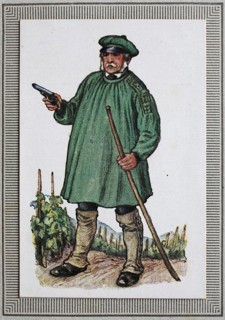 Traditional costumes in Germany in the 19th century