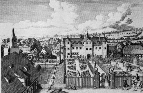 Historical view of Neunhof Castle near Lauf