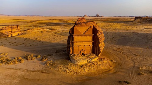 Aerial of the Tomb of Lihyan son of Kuza