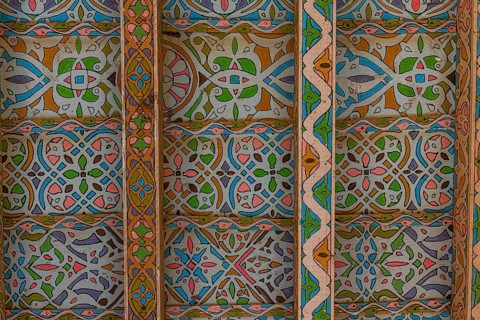 Colourful ceiling