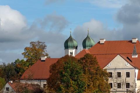Seeon Monastery with the St. Lambert Monastery Church