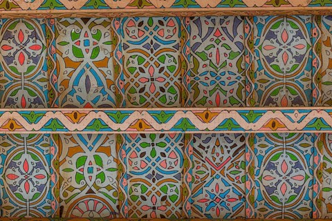 Colourful ceiling