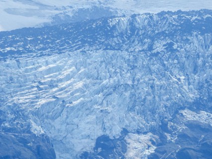 Tongue of a glacier