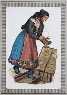 Traditional costumes in Germany in the 19th century