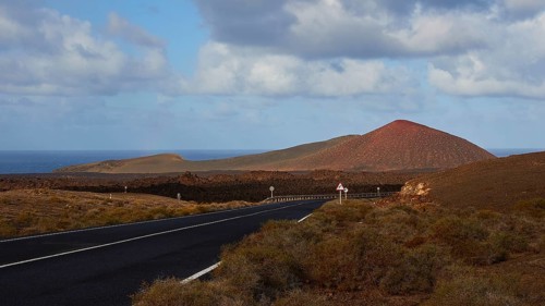Brown lava scree