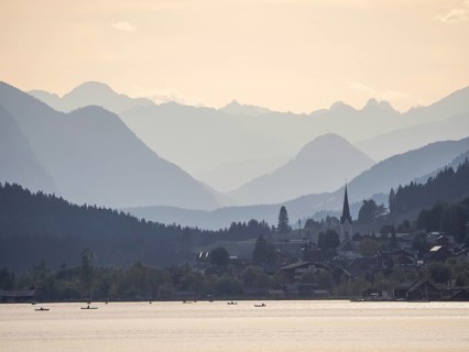 Evening atmosphere at Lake Weissensee
