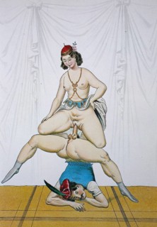 Erotic scene from the Victorian era