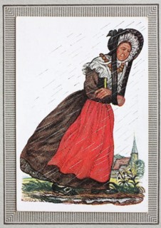 Traditional costumes in Germany in the 19th century