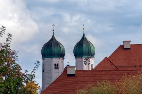 Towers of Seeon Monastery Church