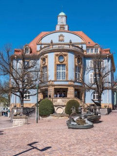 Blue Town Hall and Musicians' Fountain