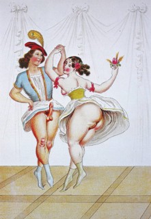 Erotic scene from the Victorian era
