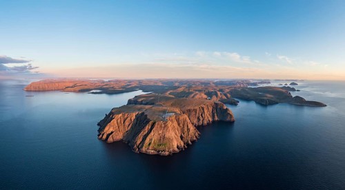 Panorama of the cliffs of the North Cape