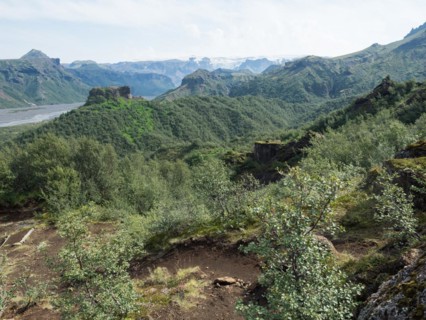 Hilly volcanic landscape