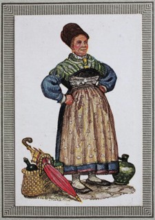 Traditional costumes in Germany in the 19th century
