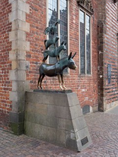 Bremen Town Musicians Bronze sculpture