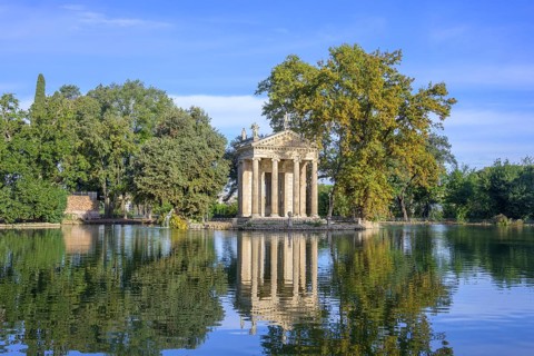 Temple of Asclepius in the Villa Borghese Park