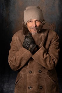 Elderly man in winter outfit