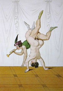 Erotic scene from the Victorian era