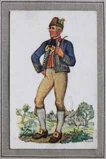 Traditional costumes in Germany in the 19th century
