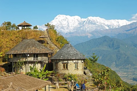 Traditional mountain village around Sarangkot