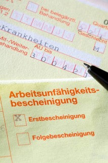 Certificate of incapacity for work