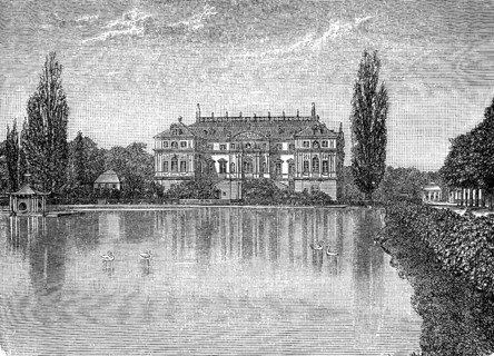 The Palace in the Great Garden in Germany in 1870
