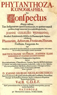 Title page of the book Phytanthoza Iconographica