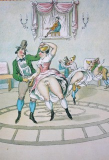 Erotic scene from the Victorian era